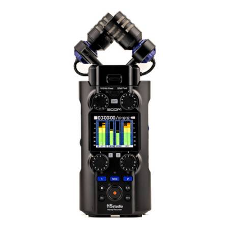 Zoom H5studio - 4-kanałowy cyfrowy rejestrator audio, 32-Bit Float, czarny_Rejestrator z przodu_1